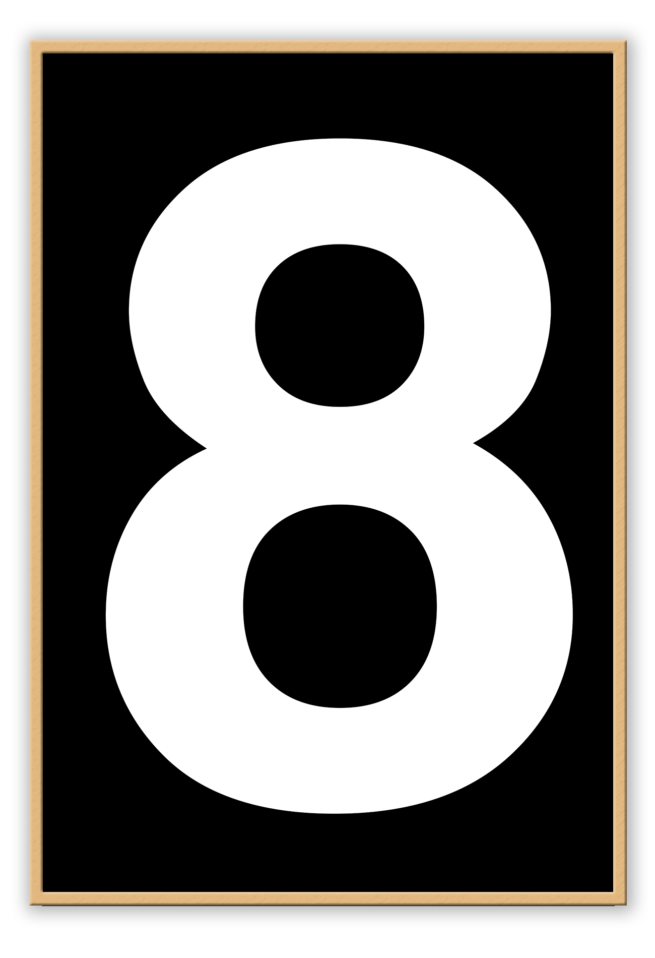 helvetica 8 scandi framed art wall