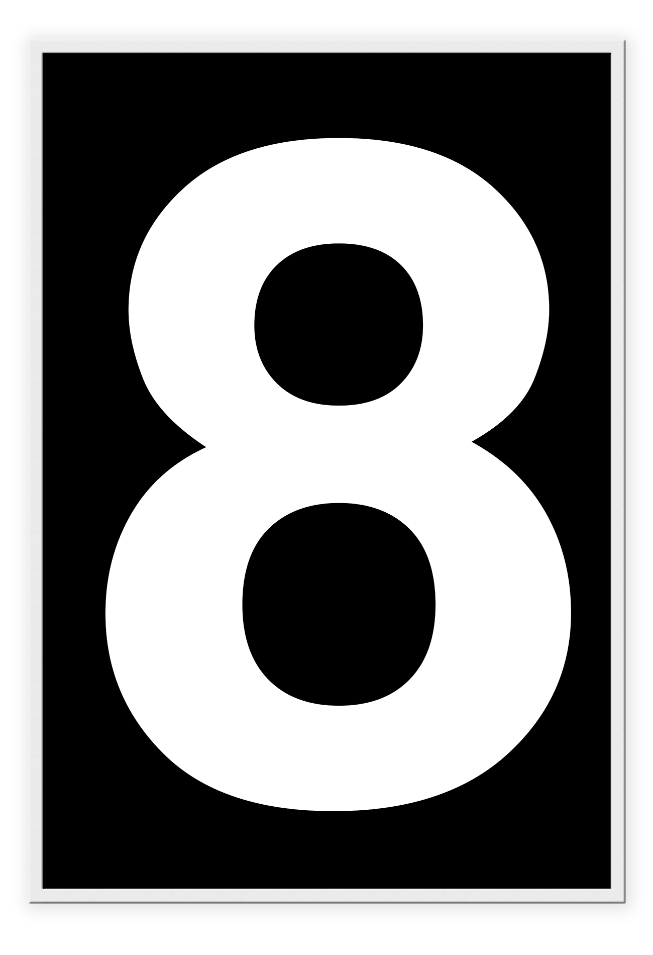 helvetica 8 scandi framed art wall