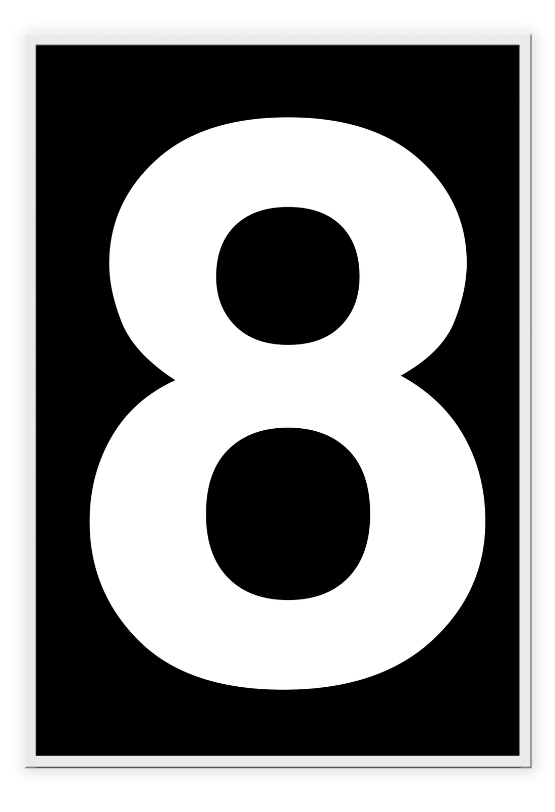 helvetica 8 scandi framed art wall