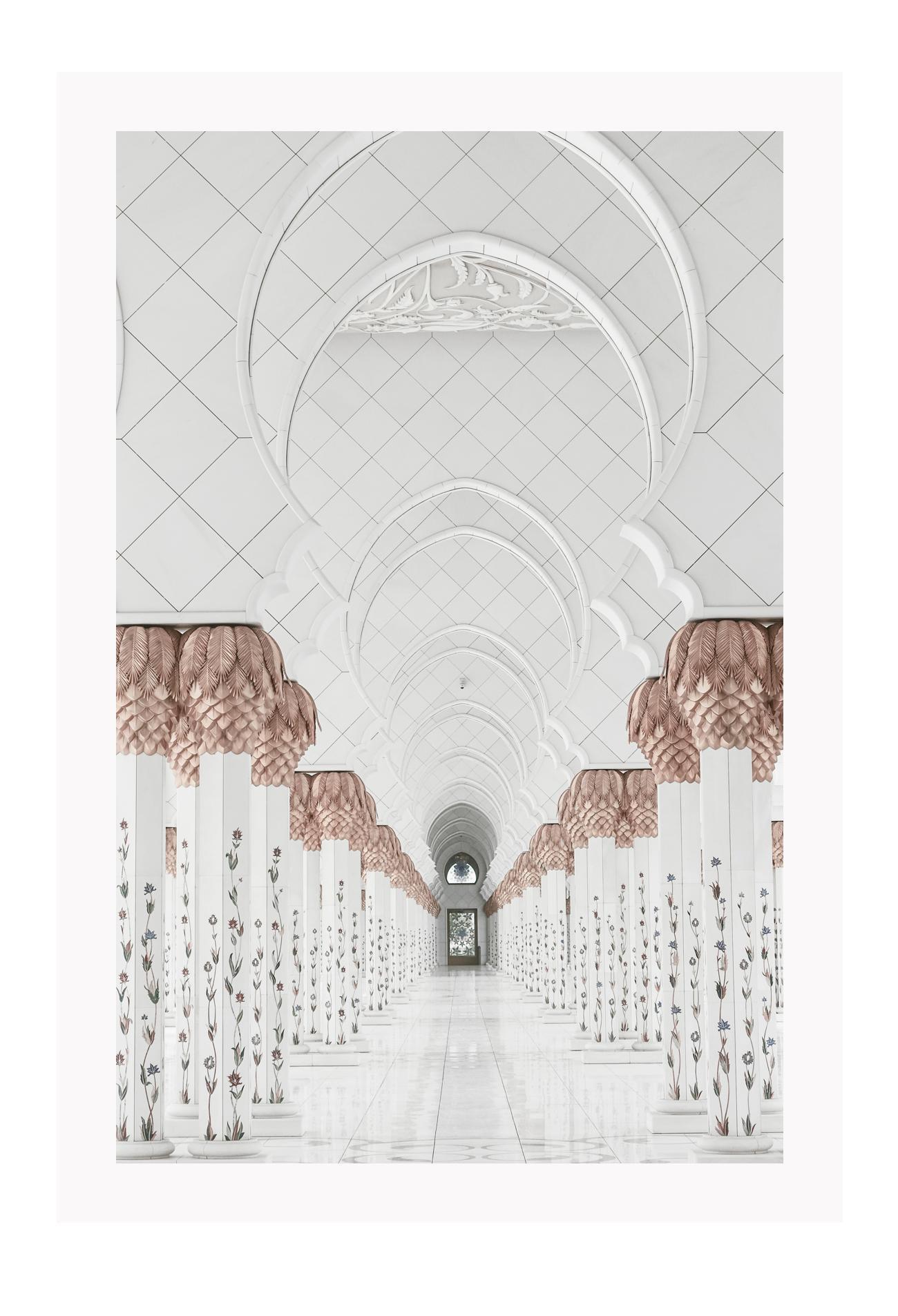 Moroccan style boho print with neutral rust and grey tones interior design architecture style inspiration 